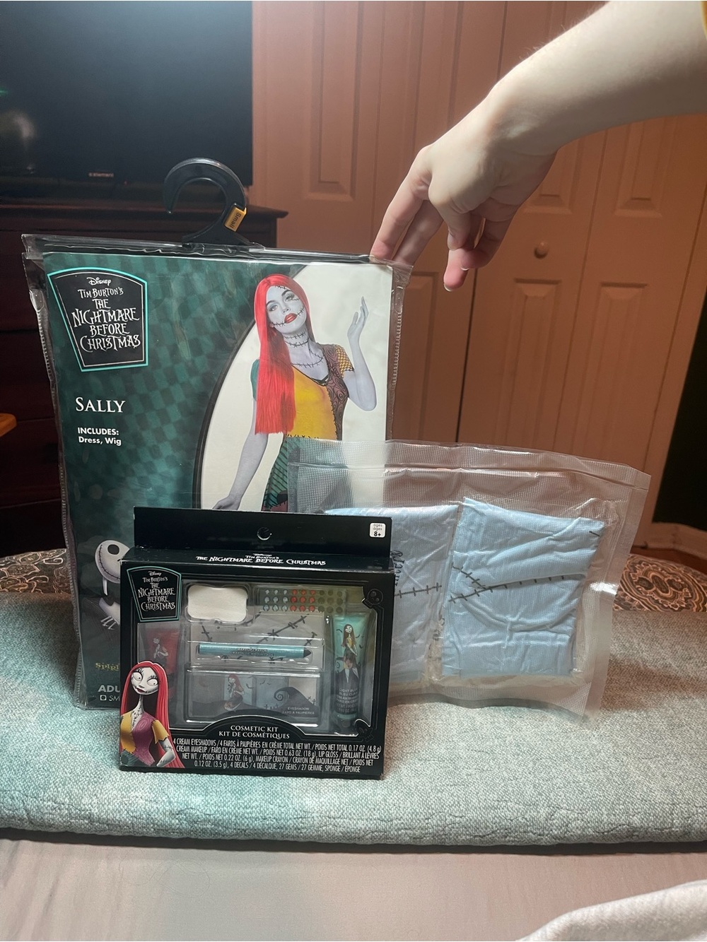 Sally “The Nightmare Before Christmas” Spirit Halloween Costume w/ Accessories